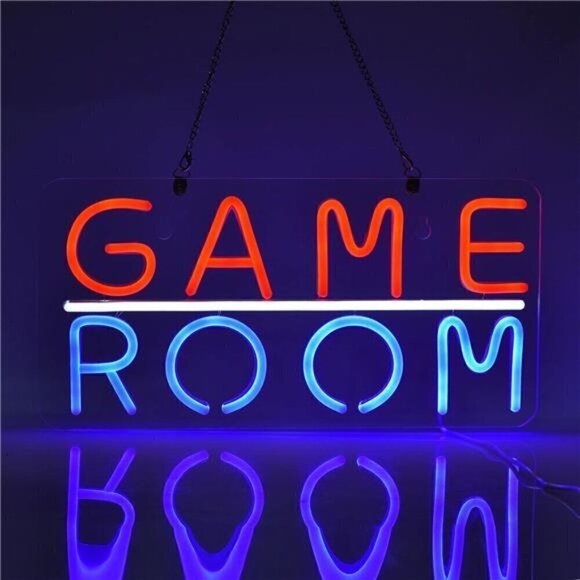 GAME ROOM Neon Sign LED Zone Room Man Cave Bedroom Home Art Gaming Neon Light - Picture 1 of 4